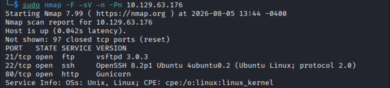 Cap: resultados nmap