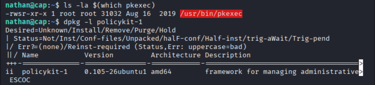 Validación de pkexec